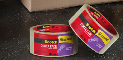 Packshot Cinta Corta Fácil Scotch®, TBH. Cinta adhesiva Scotch®.
